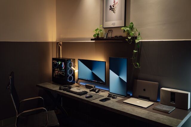 RGB Gaming Desk Gear