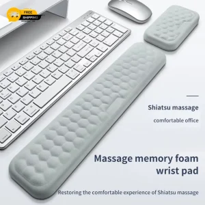 Ergonomic Mouse Pad & Keyboard Wrist Rest Memory Foam Support for Office PC