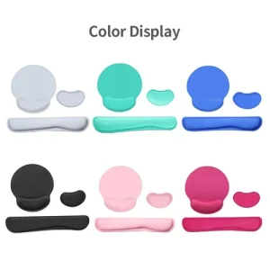 Ergonomic Memory Foam Keyboard Wrist Pad Set For Wrist Rest Green