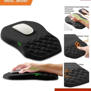 Ergonomic Slope Mouse Pad Wrist Support, Wrist Rest Mousepad for Carpal Tunne...