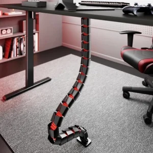 Under Desk Magnetic Cable Management Spine Organizer for Sit or Stand Desk New